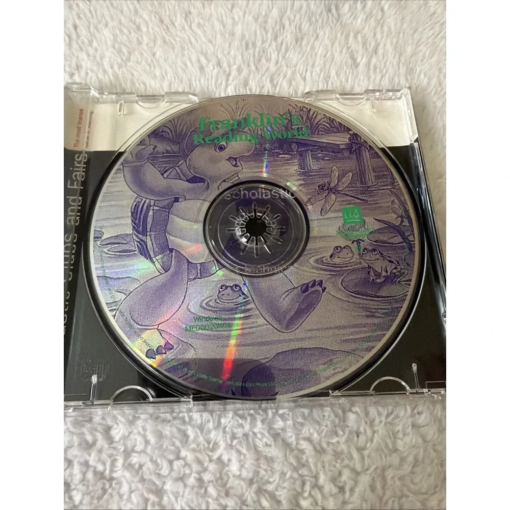 1995 Franklins Reading World PC CD ROM Reading Education Turtles WIN CIB
